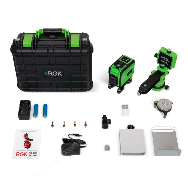 Лазерный уровень RGK PR-38G с калибровкой в Казани