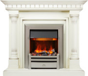 Каминокомплект Dallas - Слоновая кость с патиной с очагом Chesford