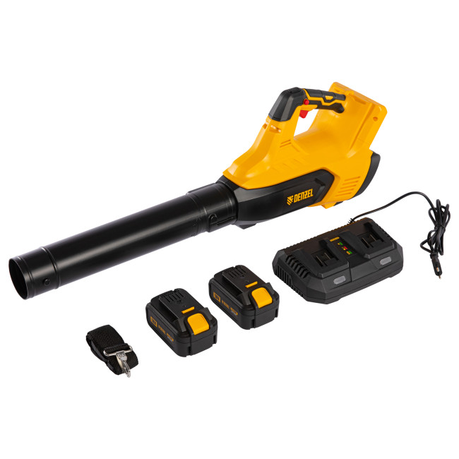 Воздуходувка аккумуляторная RB180-36, Li-ion, 36 В, 4 Ач, 180 км/ч, 820 м3/ч Denzel в Казани