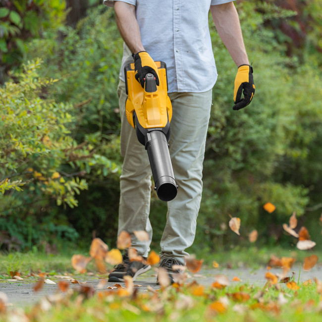 Воздуходувка аккумуляторная RB180-36, Li-ion, 36 В, 4 Ач, 180 км/ч, 820 м3/ч Denzel в Казани