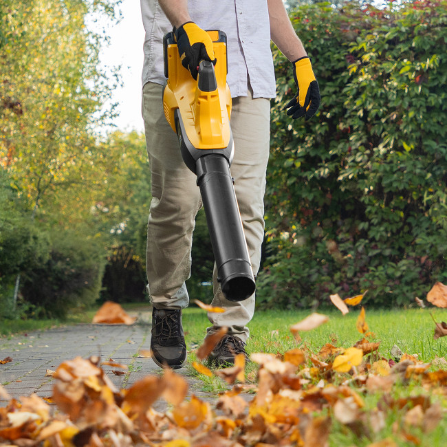 Воздуходувка аккумуляторная RB180-36, Li-ion, 36 В, 4 Ач, 180 км/ч, 820 м3/ч Denzel в Казани