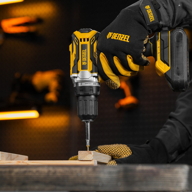 Дрель-шуруповерт аккумуляторная, бесщет. BLDL-18-0 Li-Ion, 18 В Denzel в Казани Дрель-шуруповерт аккумуляторная, бесщет. BLDL-18-0 Li-Ion, 18 В Denzel в Казани