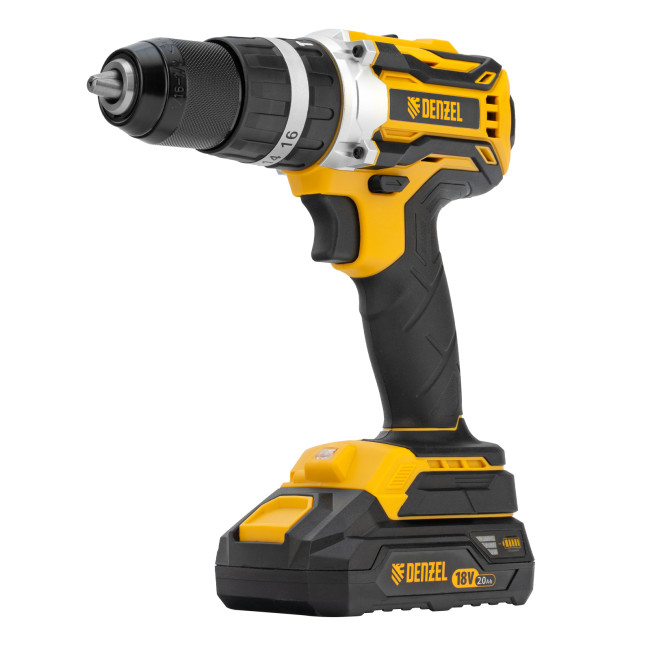 Дрель-шуруповерт аккумуляторная ударная бесщет CIDB-18-02, Li-Ion, 18 В Denzel в Казани Дрель-шуруповерт аккумуляторная ударная бесщет CIDB-18-02, Li-Ion, 18 В Denzel в Казани