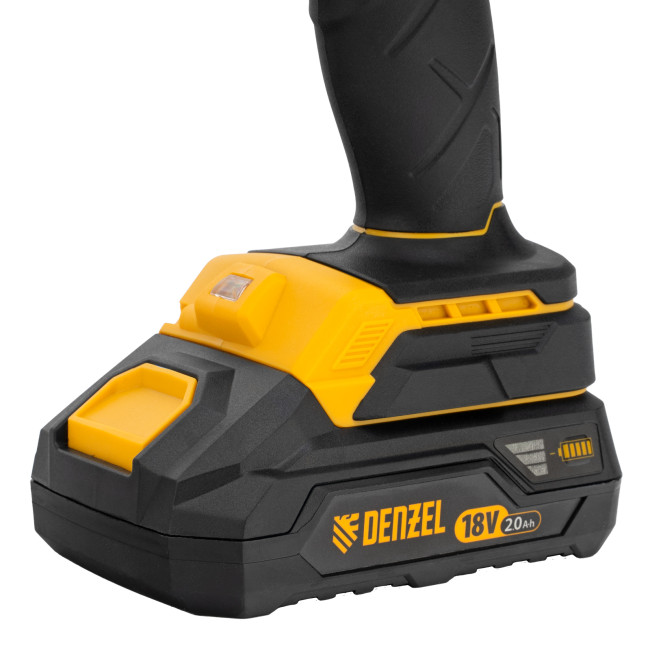 Дрель-шуруповерт аккумуляторная ударная бесщет CIDB-18-02, Li-Ion, 18 В Denzel в Казани Дрель-шуруповерт аккумуляторная ударная бесщет CIDB-18-02, Li-Ion, 18 В Denzel в Казани