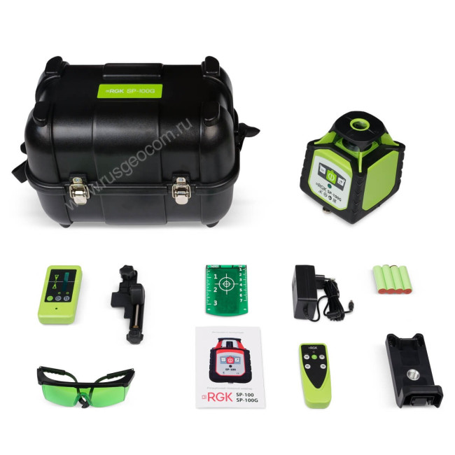 Ротационный нивелир RGK SP-100G с калибровкой в Казани