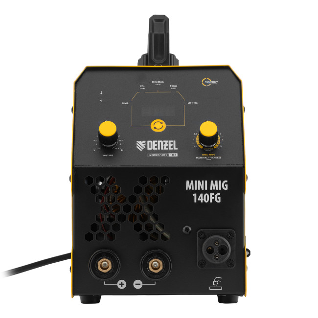 Аппарат инвертор. полуавтомат. сварки Mini MIG-140FG, 140 А, ПВ 60% Denzel в Казани