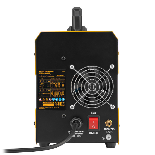 Аппарат инвертор. полуавтомат. сварки Mini MIG-140FG, 140 А, ПВ 60% Denzel в Казани