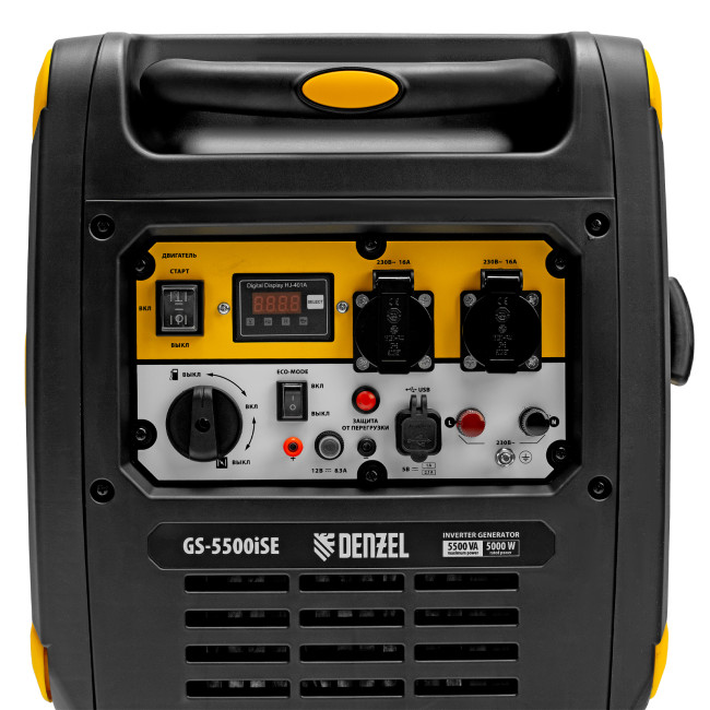 Генератор инверторный GS-5500iSE, 5,5 кВт, 230 В, закрытый корпус,электростартер Denzel в Казани Генератор инверторный GS-5500iSE, 5,5 кВт, 230 В, закрытый корпус,электростартер Denzel в Казани