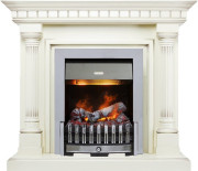 Каминокомплект Dallas - Слоновая кость с патиной с очагом Danville Chrome FB2