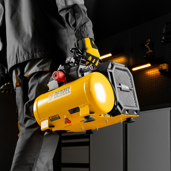 Компрессор DLS750/6 безмасляный малошумный 750 Вт, 140 л/мин,ресивер 6 л Denzel в Казани Компрессор DLS750/6 безмасляный малошумный 750 Вт, 140 л/мин,ресивер 6 л Denzel в Казани