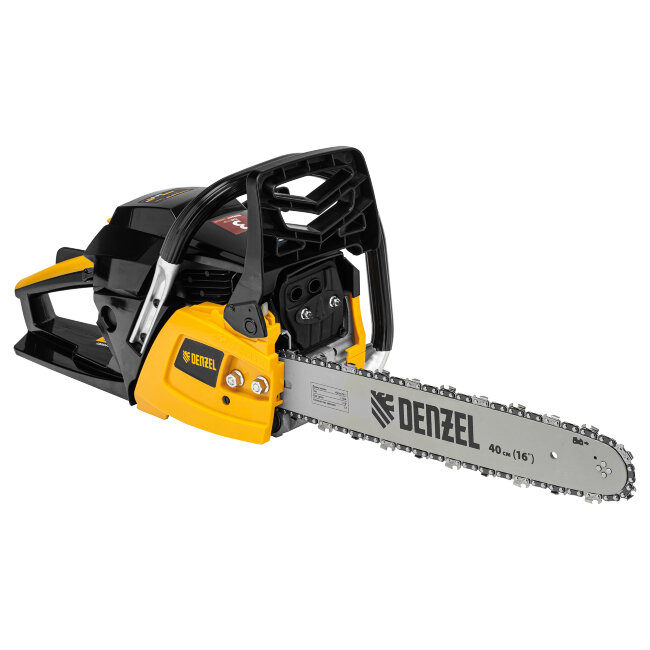 Пила цепная бензиновая DGS-4516, шина 40 см, 45 см3, 3 л.с, шаг 3/8, паз 1.3 мм, 57 звеньев Denzel в Казани