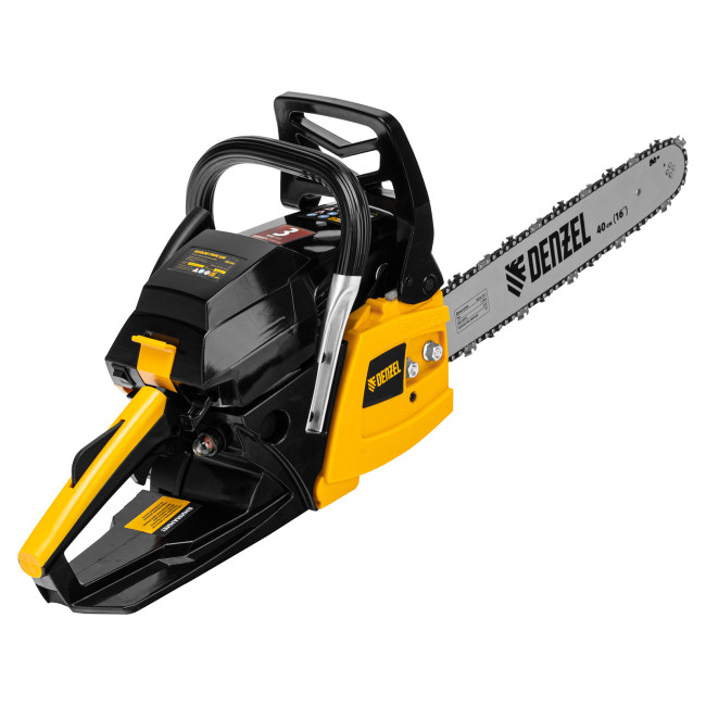 Пила цепная бензиновая DGS-4516, шина 40 см, 45 см3, 3 л.с, шаг 3/8, паз 1.3 мм, 57 звеньев Denzel в Казани