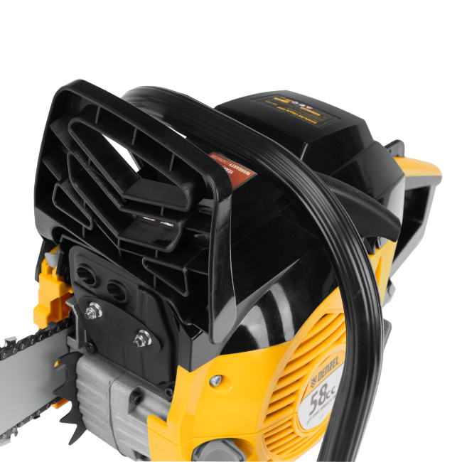 Пила цепная бензиновая DGS-5820, шина 50 см, 58 см3, 4.1 л.с, шаг 0.325, паз 1.5 мм, 76 звеньев Denzel в Казани