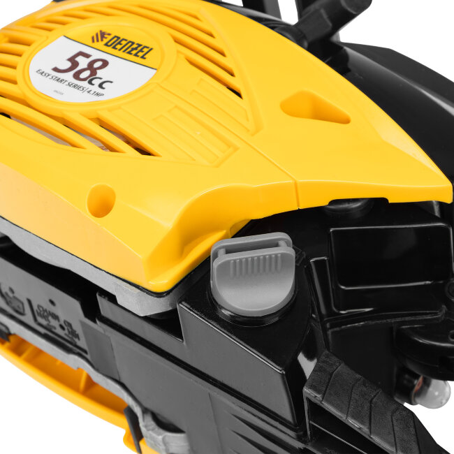 Пила цепная бензиновая DGS-5820, шина 50 см, 58 см3, 4.1 л.с, шаг 0.325, паз 1.5 мм, 76 звеньев Denzel в Казани