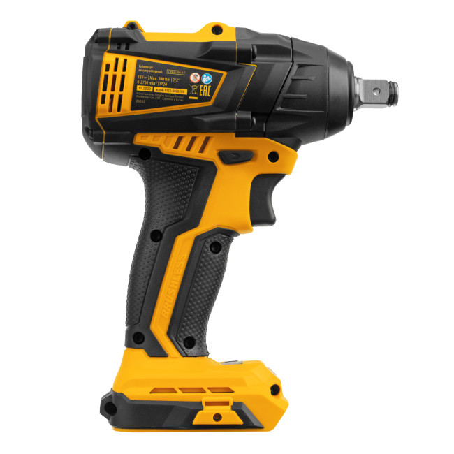Гайковерт ударный аккумуляторный бесщет CIW-IB-300-0, Li-ion, 18В, 300Нм Denzel в Казани
