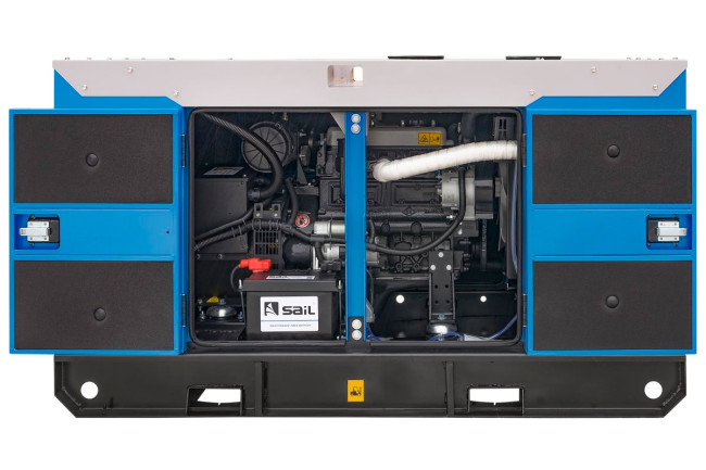 Дизельный генератор ТСС АД-12С-Т400-1РКМ5 в шумозащитном кожухе в Казани