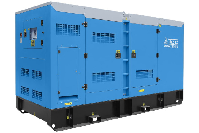 Дизельный генератор ТСС АД-300С-Т400 в шумозащитном кожухе с АВР в Казани